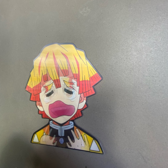 Demon Slayer Zenitsu Agatsuma 3D Lenticular Motion Car Sticker Decal Peeker - Picture 3 of 4